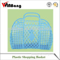 Winbang Fashion Fold Plastic Basket for Supermarket